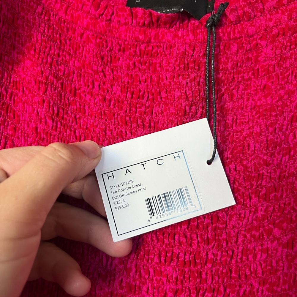 NWT Hatch The Cosette in Samba Print,  Pink Maxi Ruffle Dress, Sz 1 Small - Picture 7 of 11
